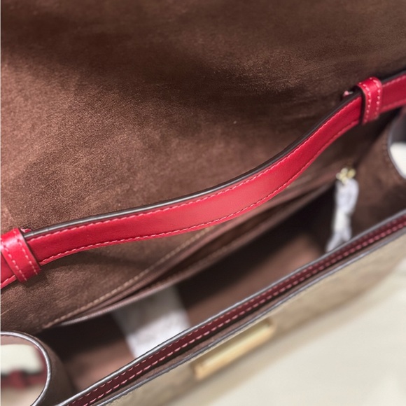 Coach Lucy Crossbody In Signature Canvas Khaki Chalk - Picture 6 of 8